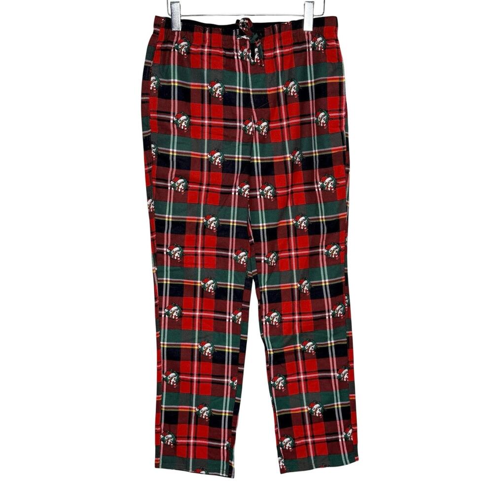 Buccees Santa Plaid Flannel Pajama Pants M NEW Red Green Lounge Comfort